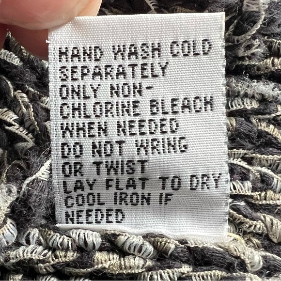 Habitat Knit Cardigan Sweater Jacket Black Gray - Picture 11 of 11